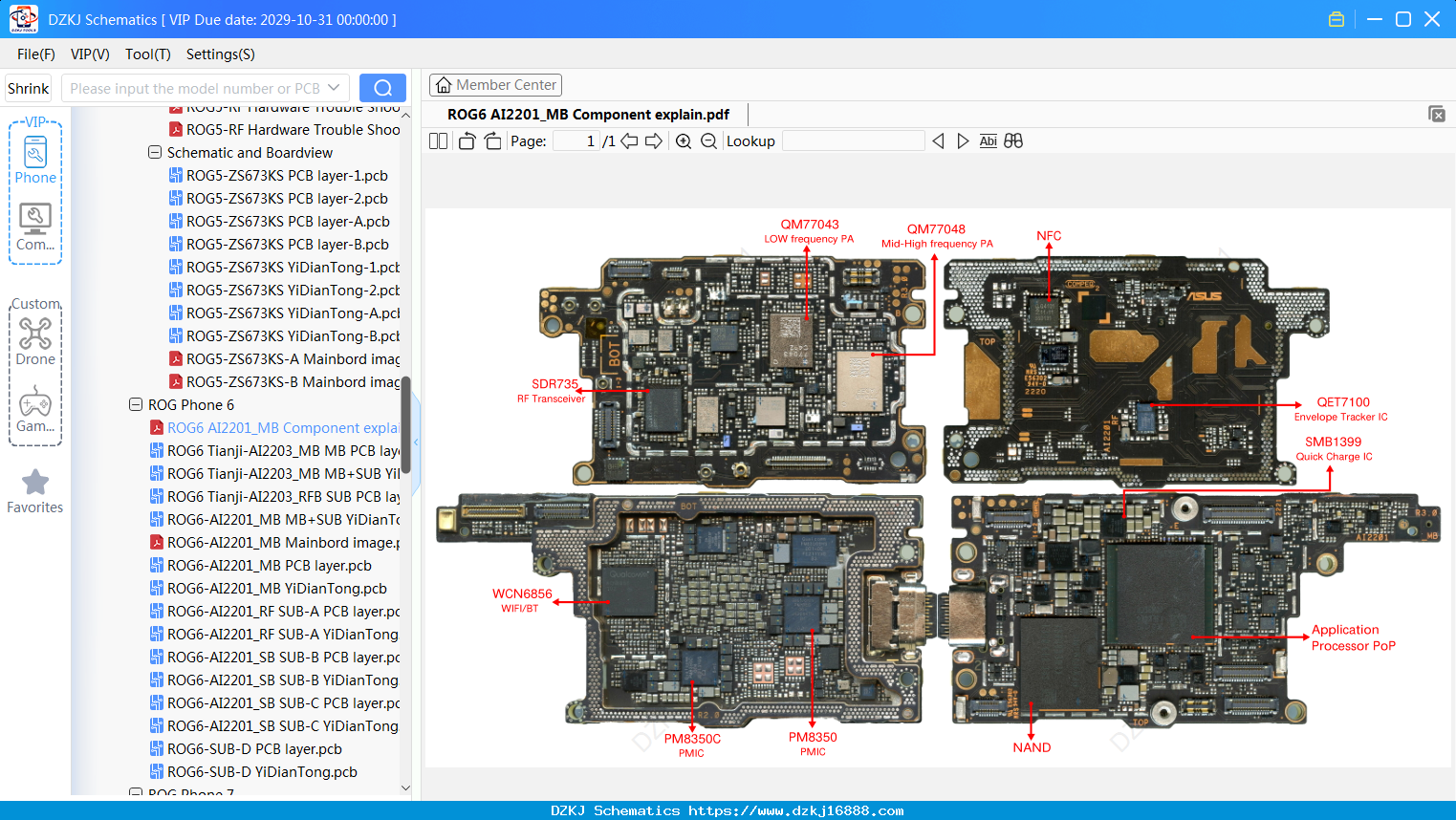 ASUS ROG6 AI2201_MB Component Explain